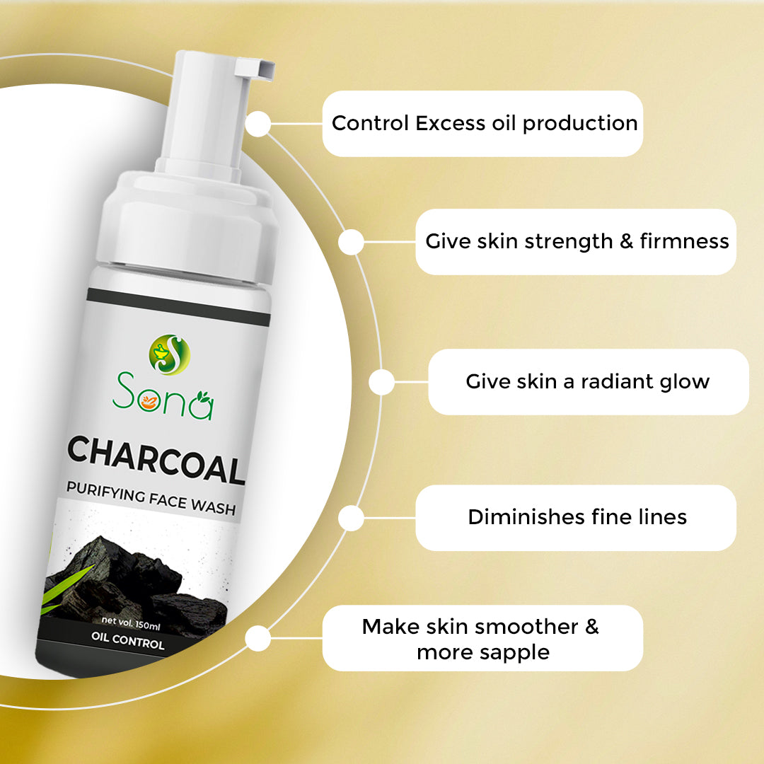 Sona Charcol Face Wash with Paraben Free