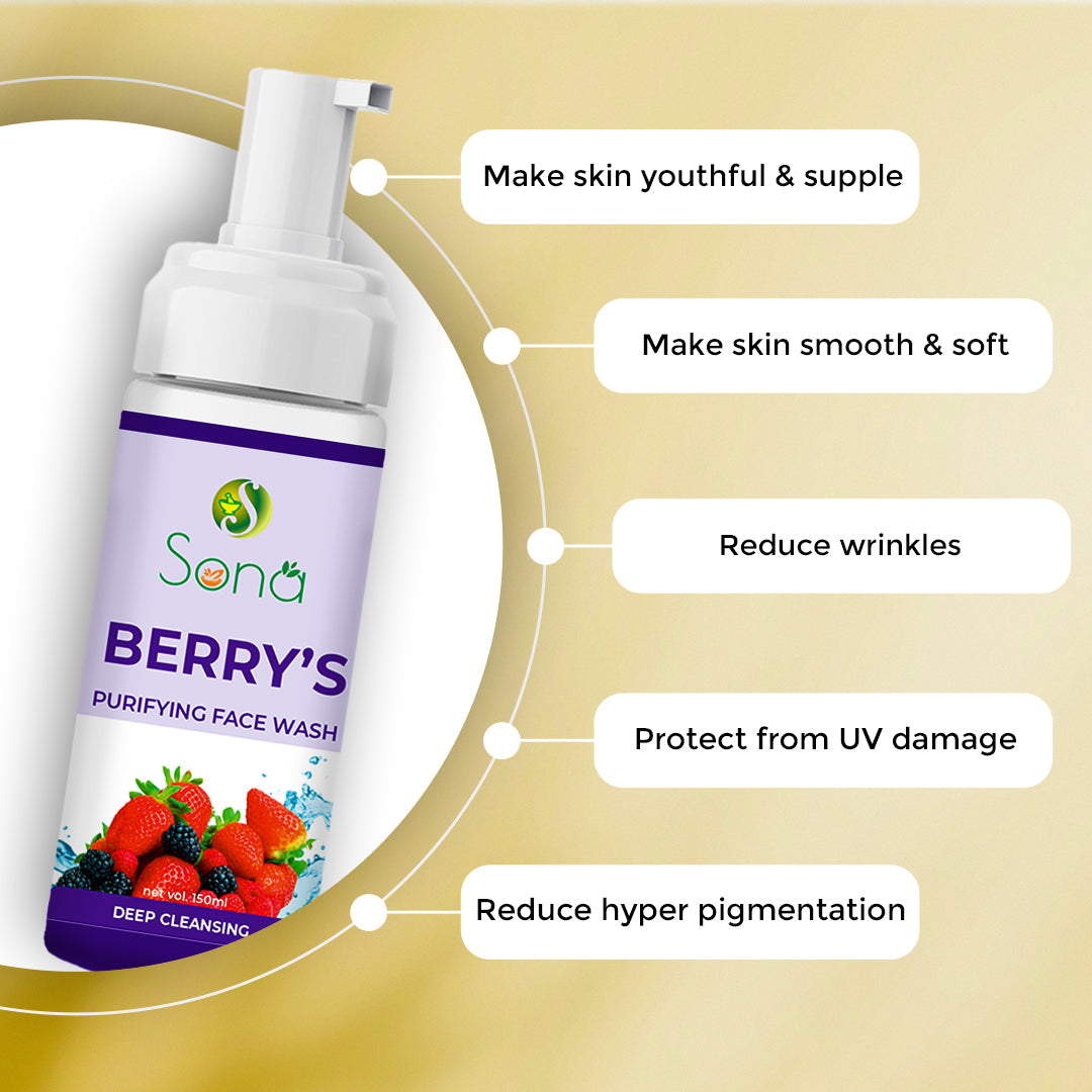Sona Berry's Face Wash with Paraben Free 150 ml