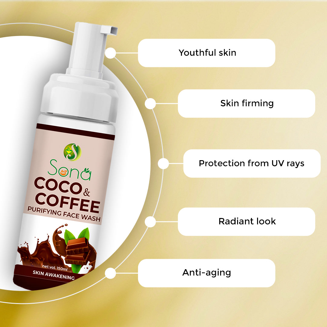 Sona Coco Coffee Face Wash - Paraben Free