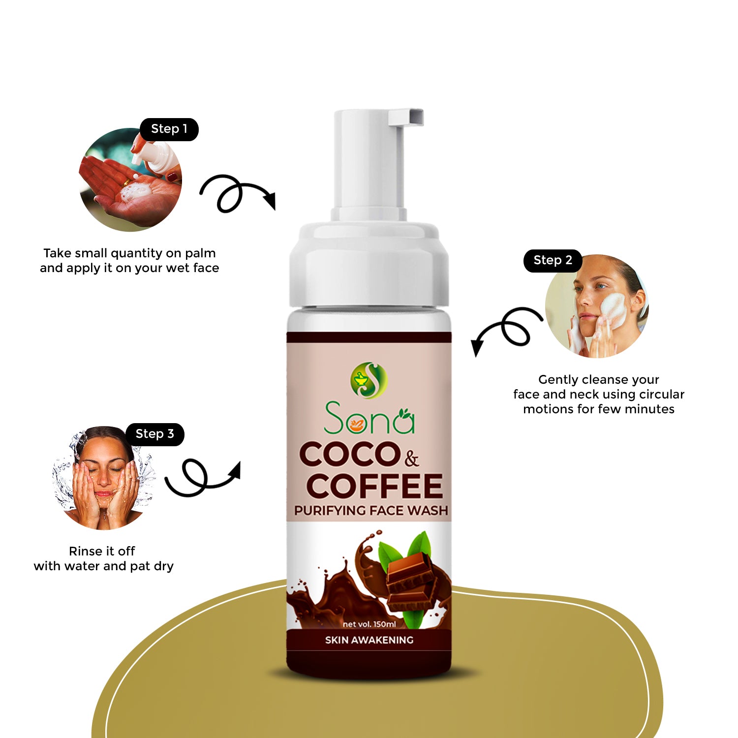 Sona Coco Coffee Face Wash - Paraben Free