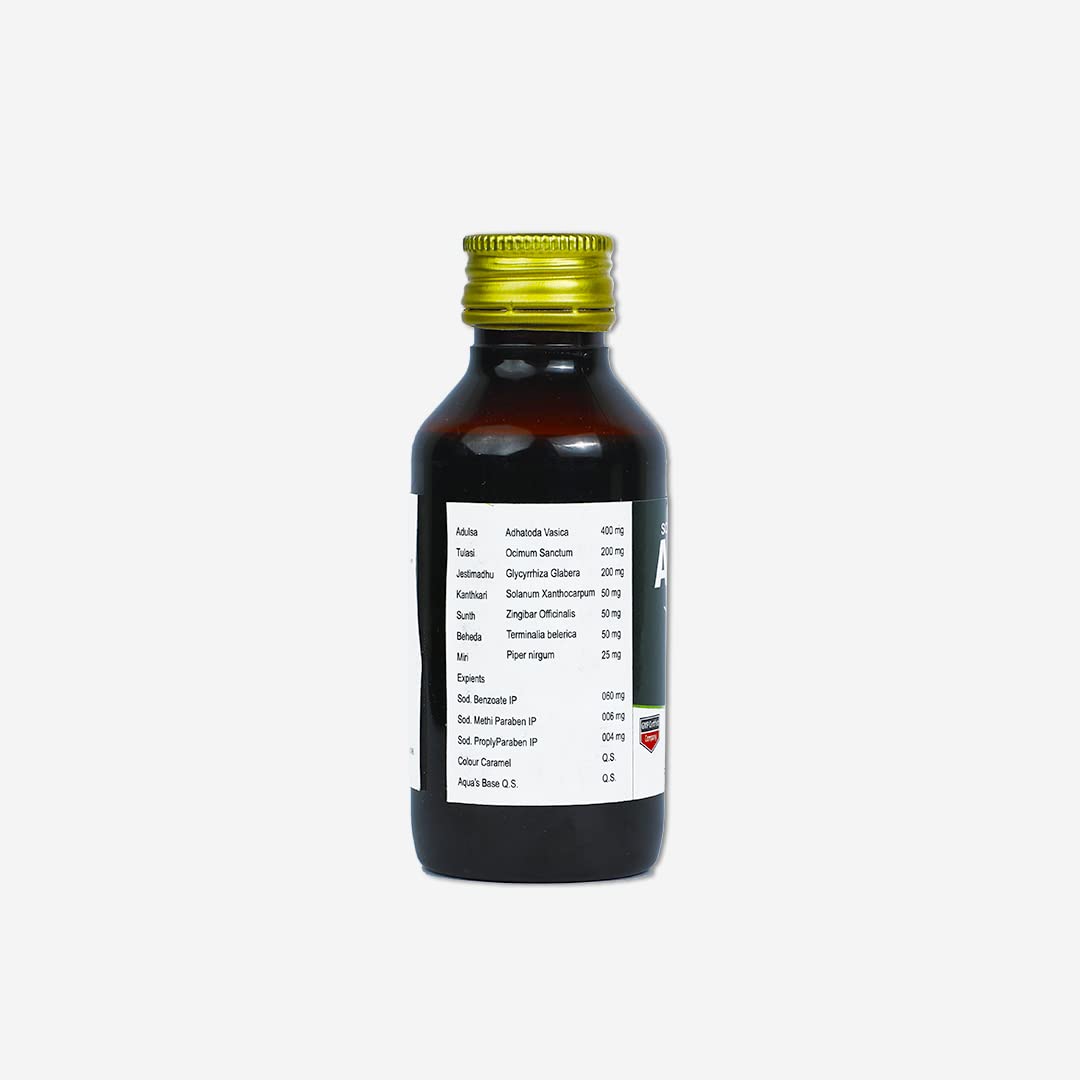 Sona Adulsa With Tulsi Syrup - 100ml (Pack of 3)