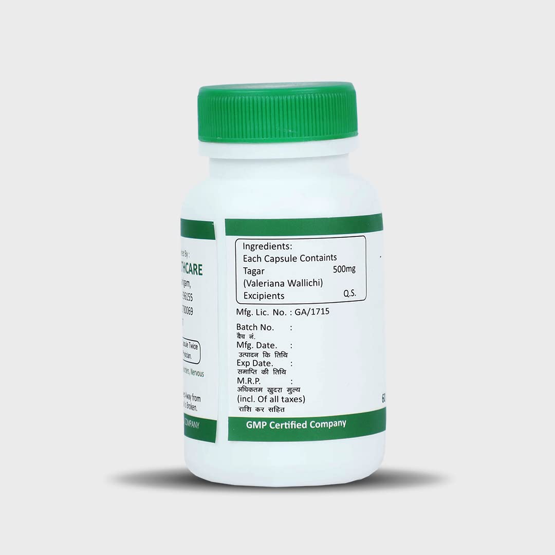 Sona Tagar Capsule for Quality Sleep - 60 Capsules (Pack of 2)
