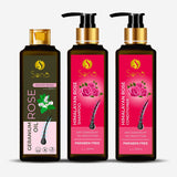 Sona Himalayan Rose Shampoo with Contioner & Ceranium Rose Hair Oil