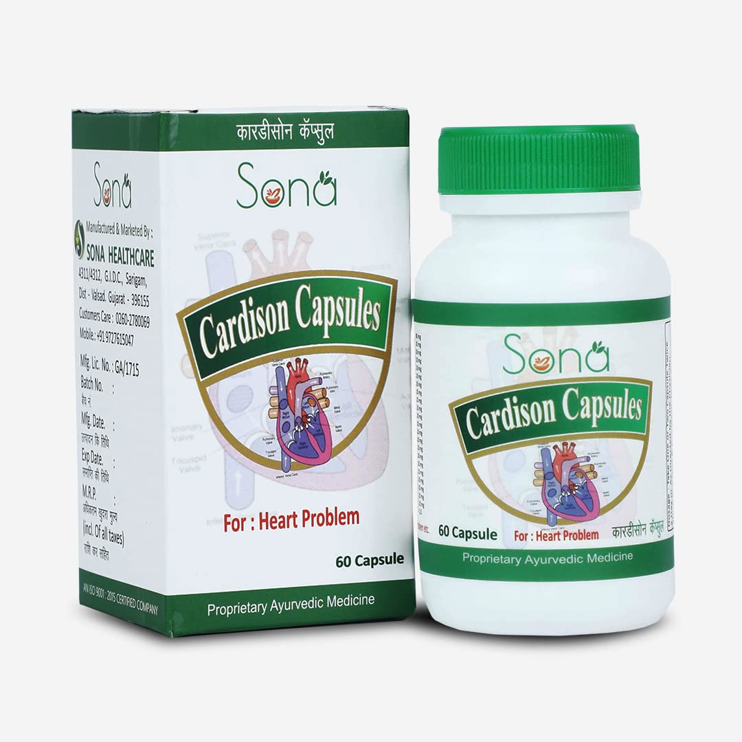 Sona Cardison Capsule for Healthy Heart - 60 Capsules (Pack of 2)