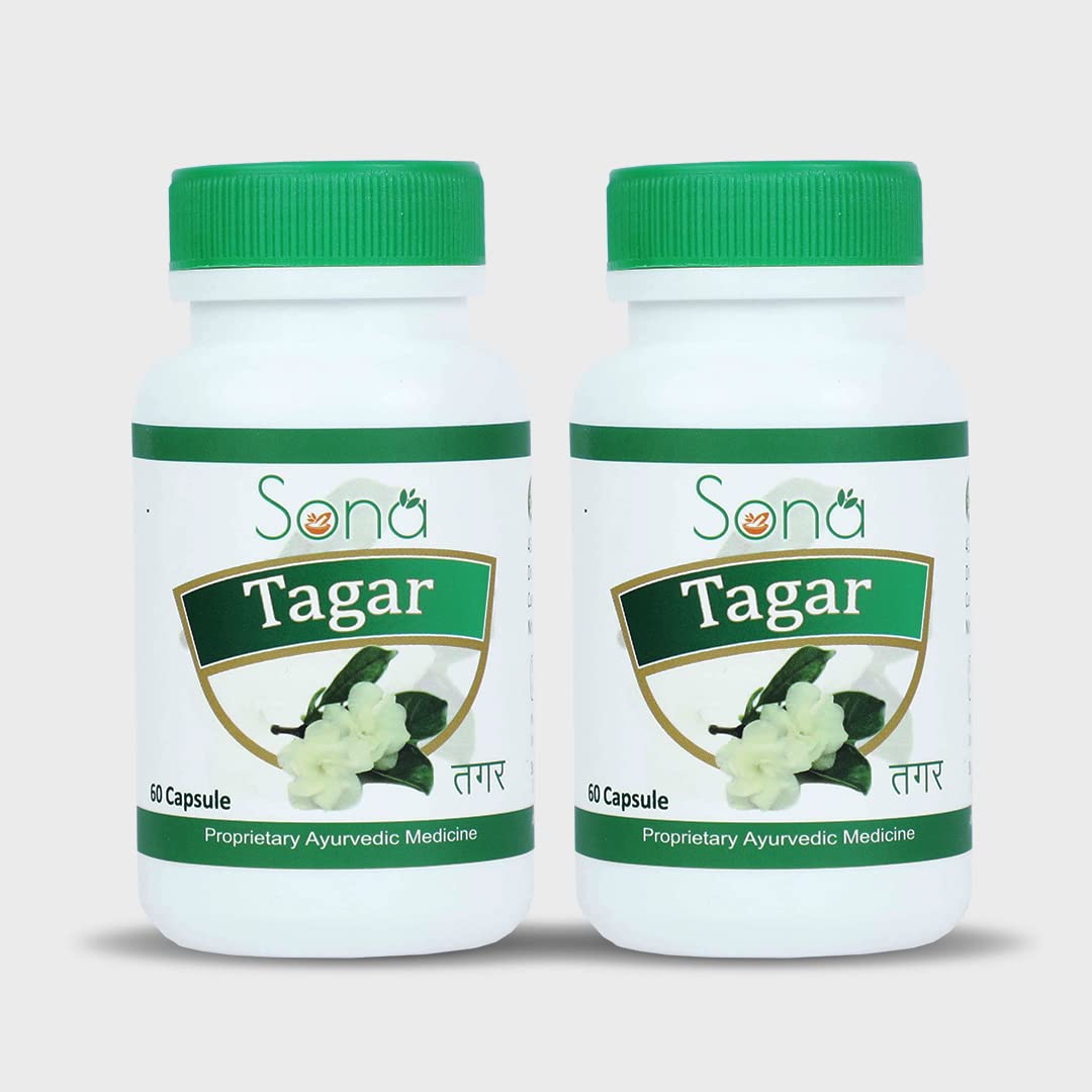 Sona Tagar Capsule for Quality Sleep - 60 Capsules (Pack of 2)