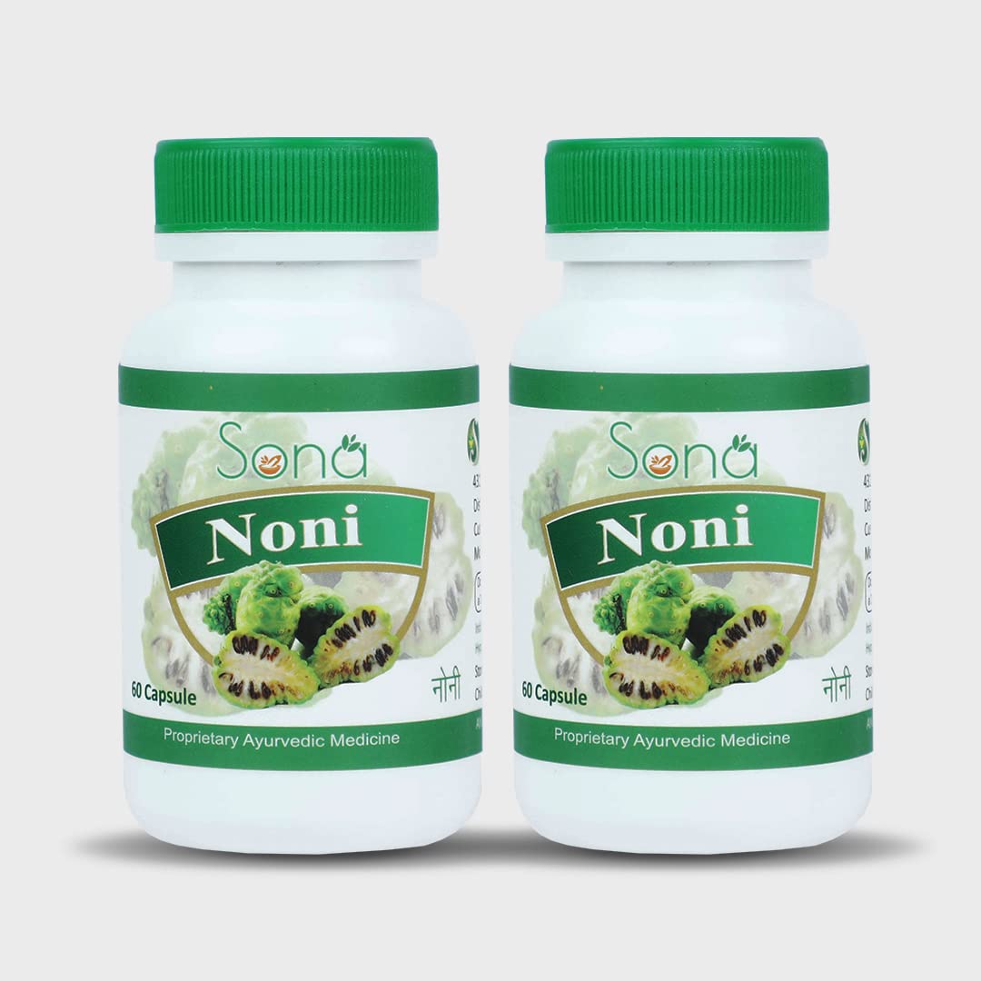 Sona Noni for Better Immune System - 60 Capsules (Pack of 2)