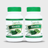 Sona Neem Capsule for Clean and Clear Life - 60 Capsules (Pack of 2)