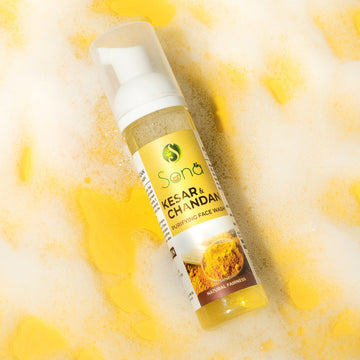 Sona Kesar and Chandan Face Wash for Natural Fairness - Paraben Free - 75 ml (Pack of 1)