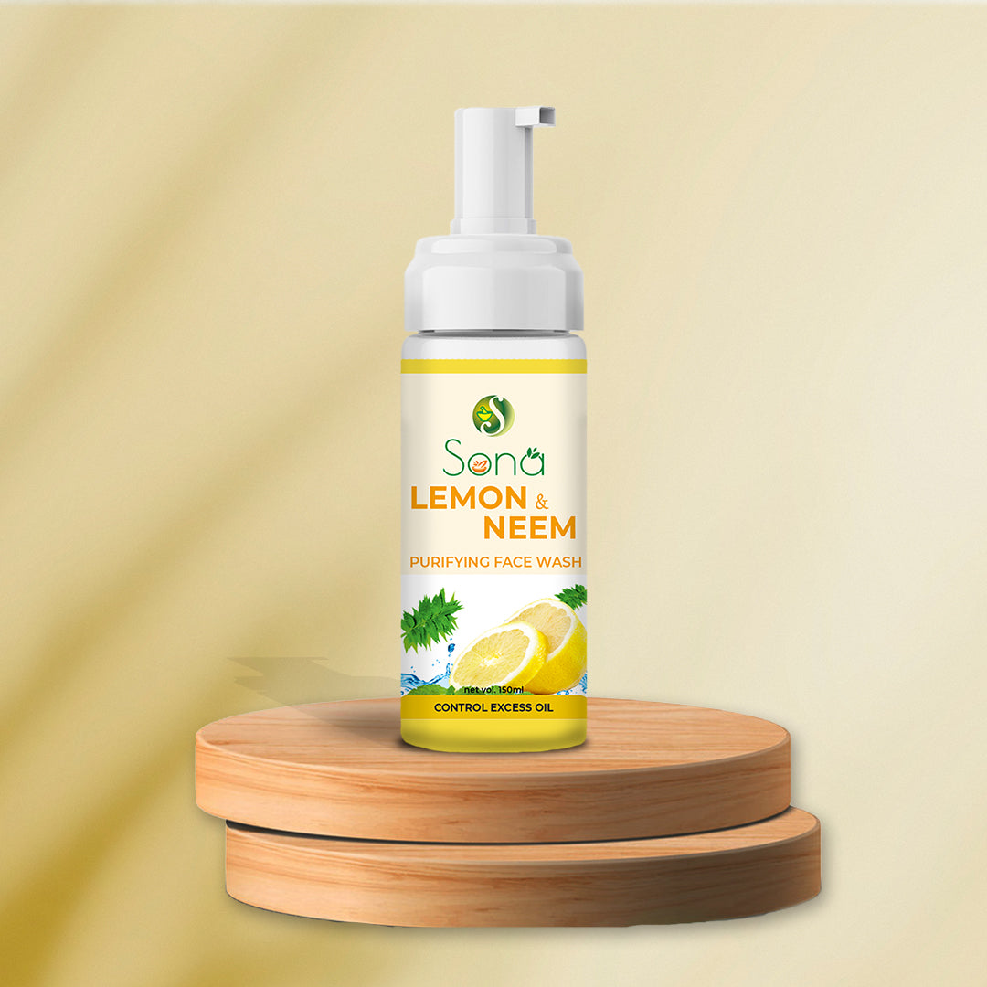 lemon and neem face wash | oily skin face wash