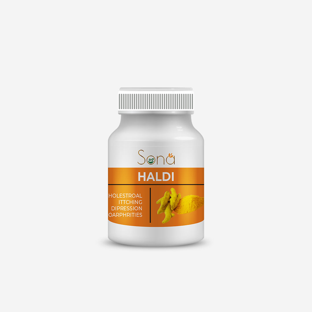 Sona Turmeric Tablets - Natural Extracts of Haridra (Haldi) - 60 Tablets