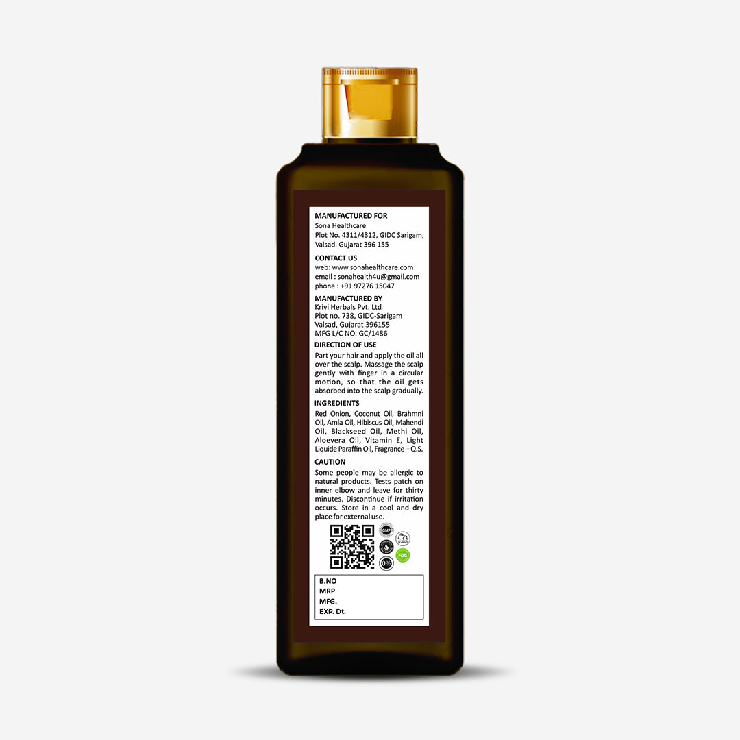 Sona Red Onion Oil - 200 ml (Pack of 1)