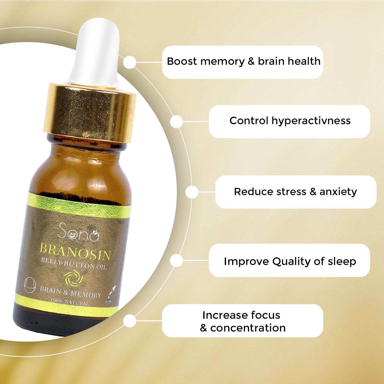 Sona Branosin Belly Button Oil for Brain & Memory