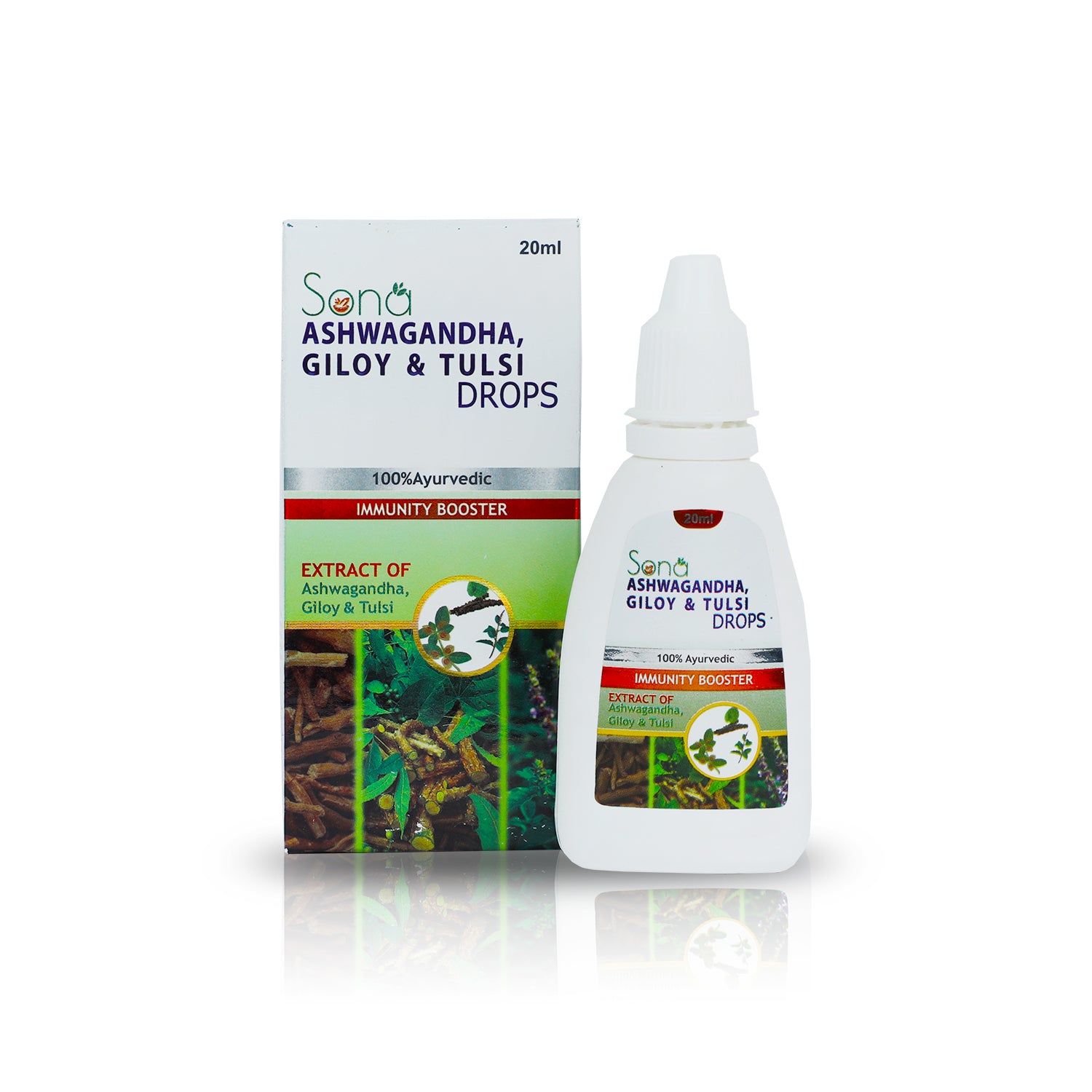 Sona Ashwagandha, Giloy and Tulsi Drop Immunity Booster (Pack of 1)