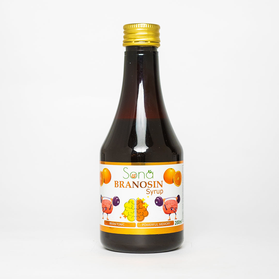 Sona Branosin Syrup for Brain and Memory - 200 ml (Pack of 3)