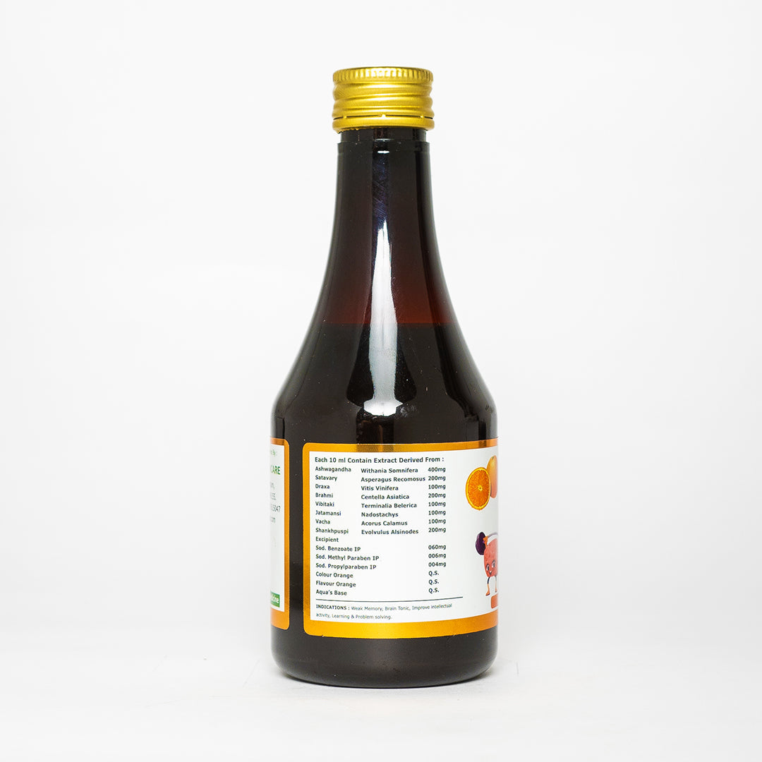 Sona Branosin Syrup for Brain and Memory - 200 ml (Pack of 2)