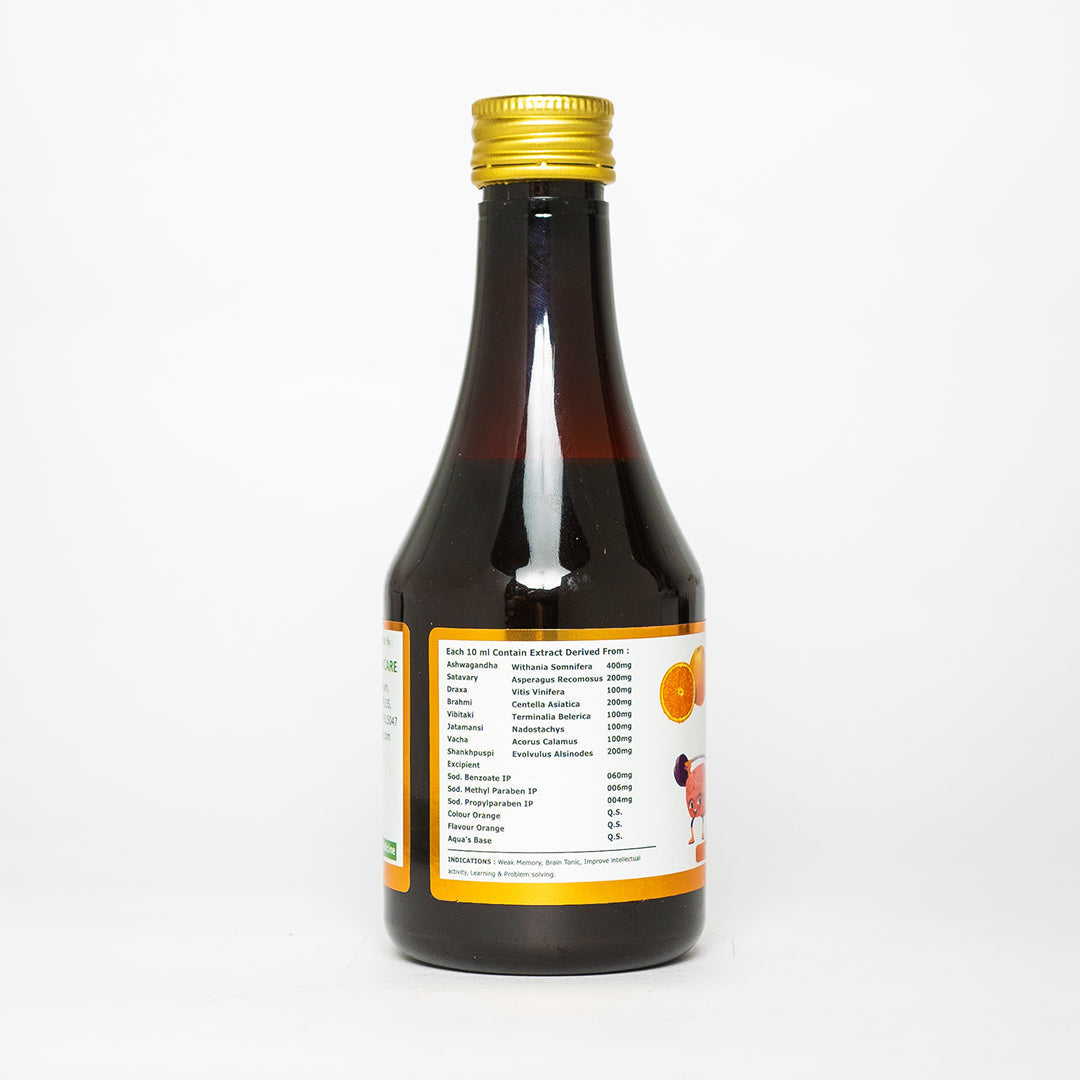 Sona Branosin Syrup for Brain and Memory - 200 ml (Pack of 3)