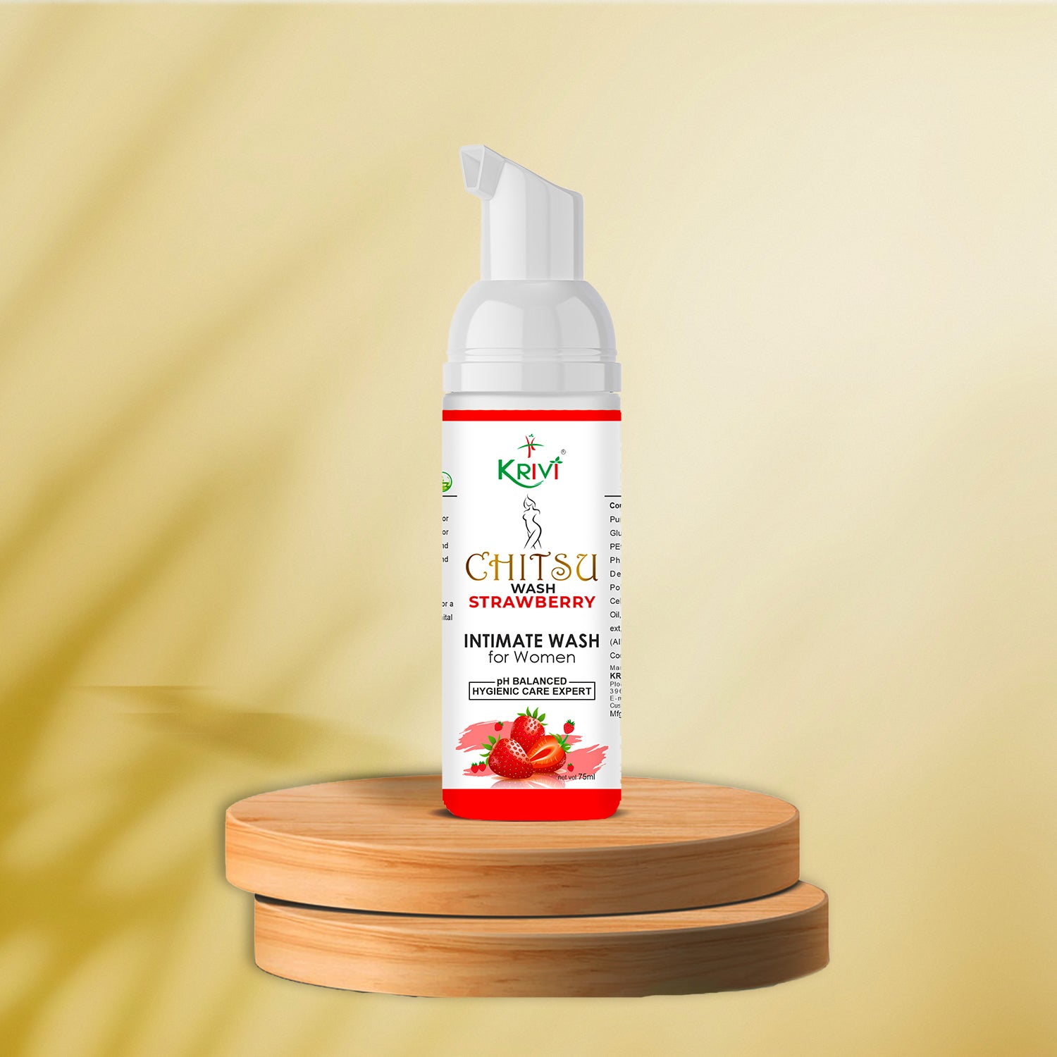 Chitsu Intimate Wash Strawberry for Women The hygiene care expert 75ml (Pack of 1)