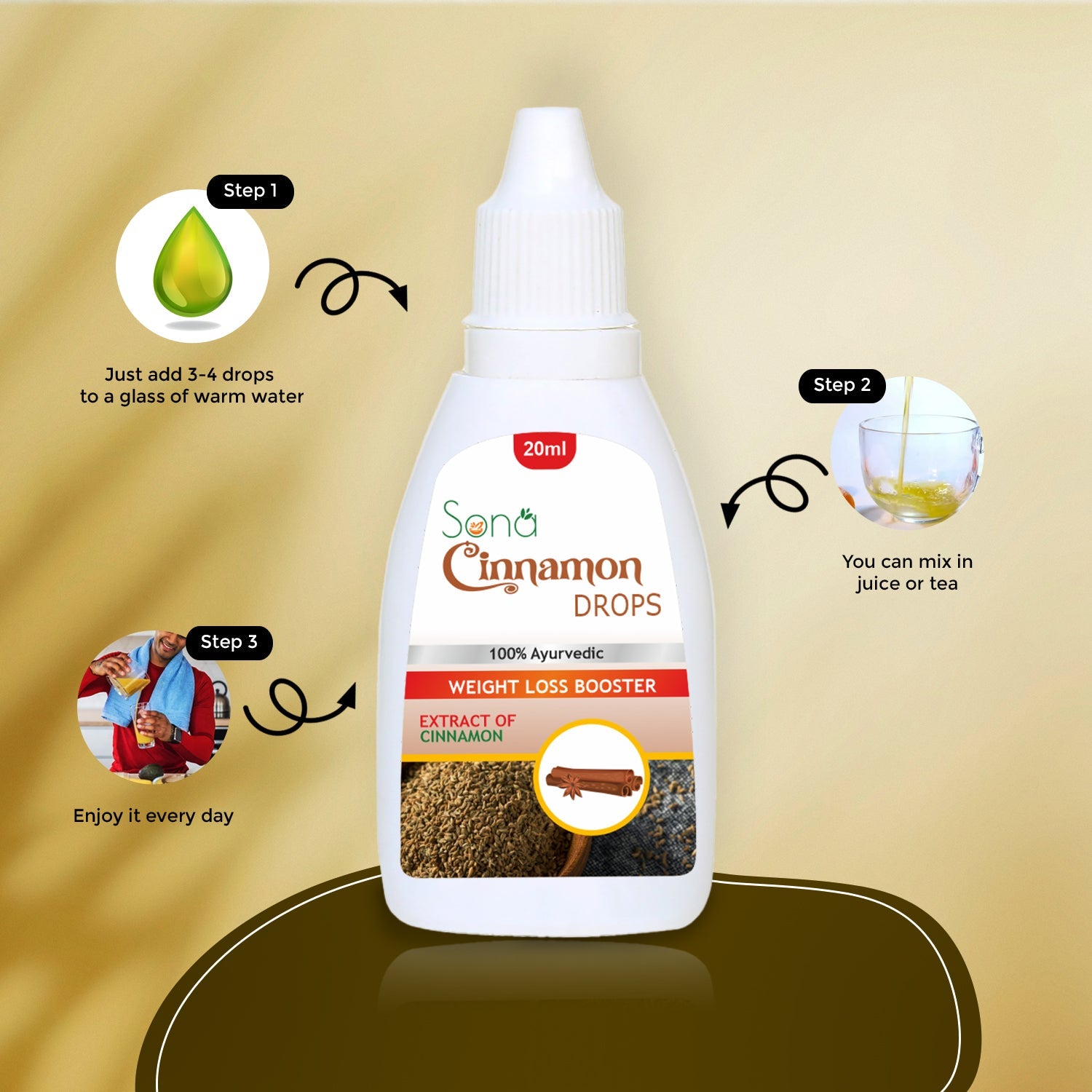 Sona Cinnamon Drop Weight for loss (Pack of 2)