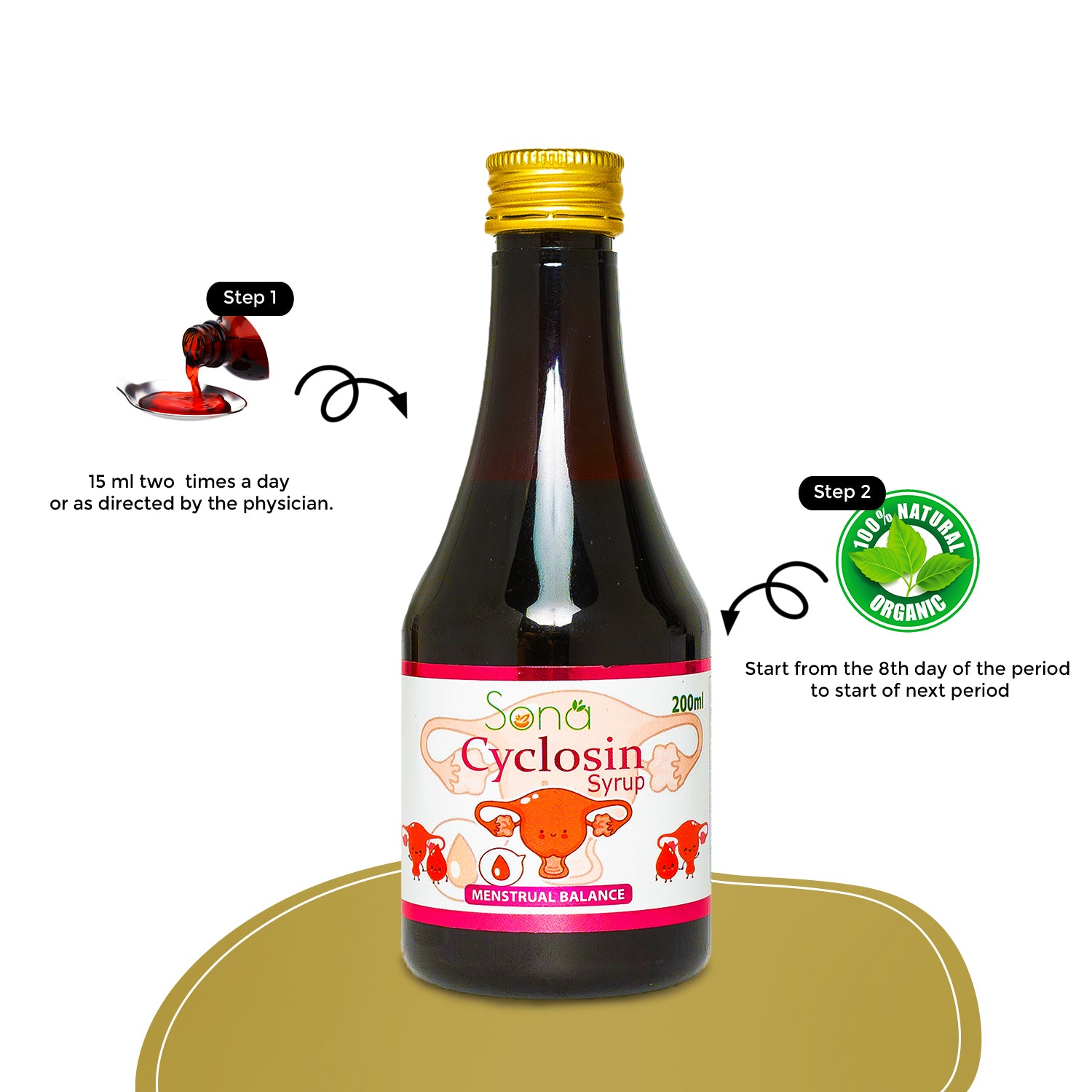 Sona Cyclosin Syrup for Healthy Women - 200ml
