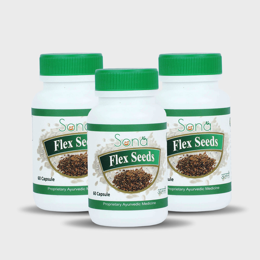 Sona Flex Seed Capsules with Omega-3 - 60 Capsules (Pack of 3)