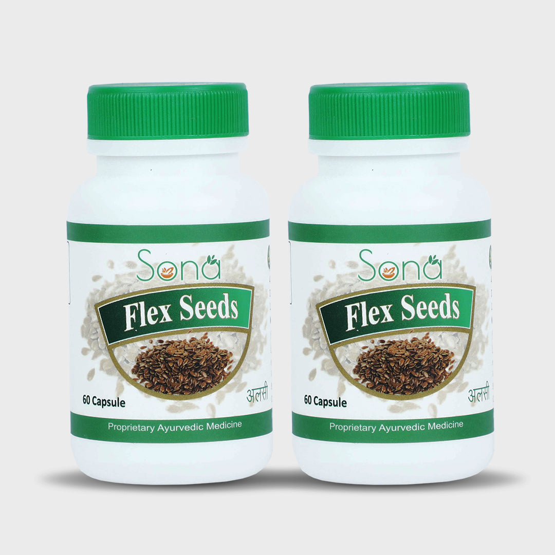 Sona Flex Seed Capsules with Omega-3 - 60 Capsules (Pack of 2)