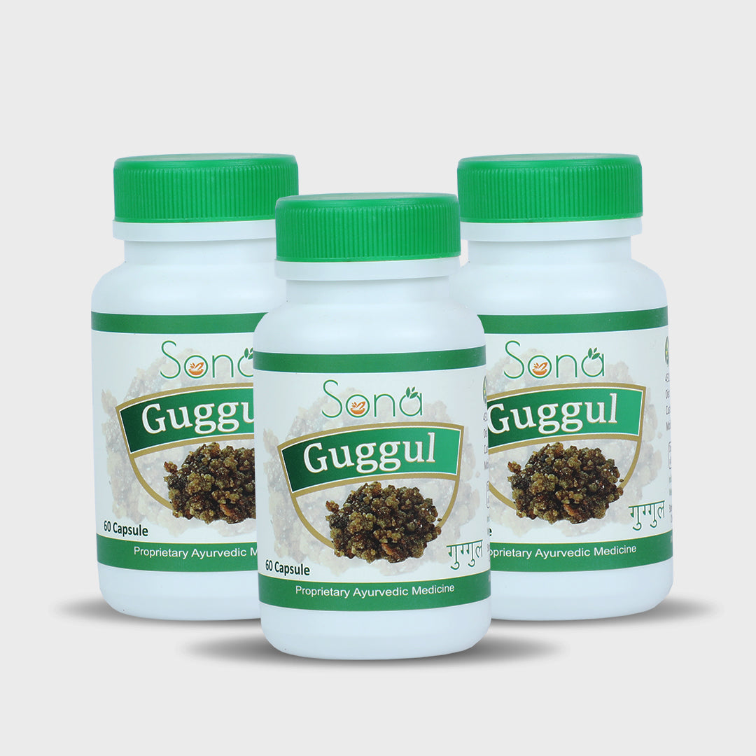 Sona Guggal Capsules - 60 Capsules (Pack of 3)