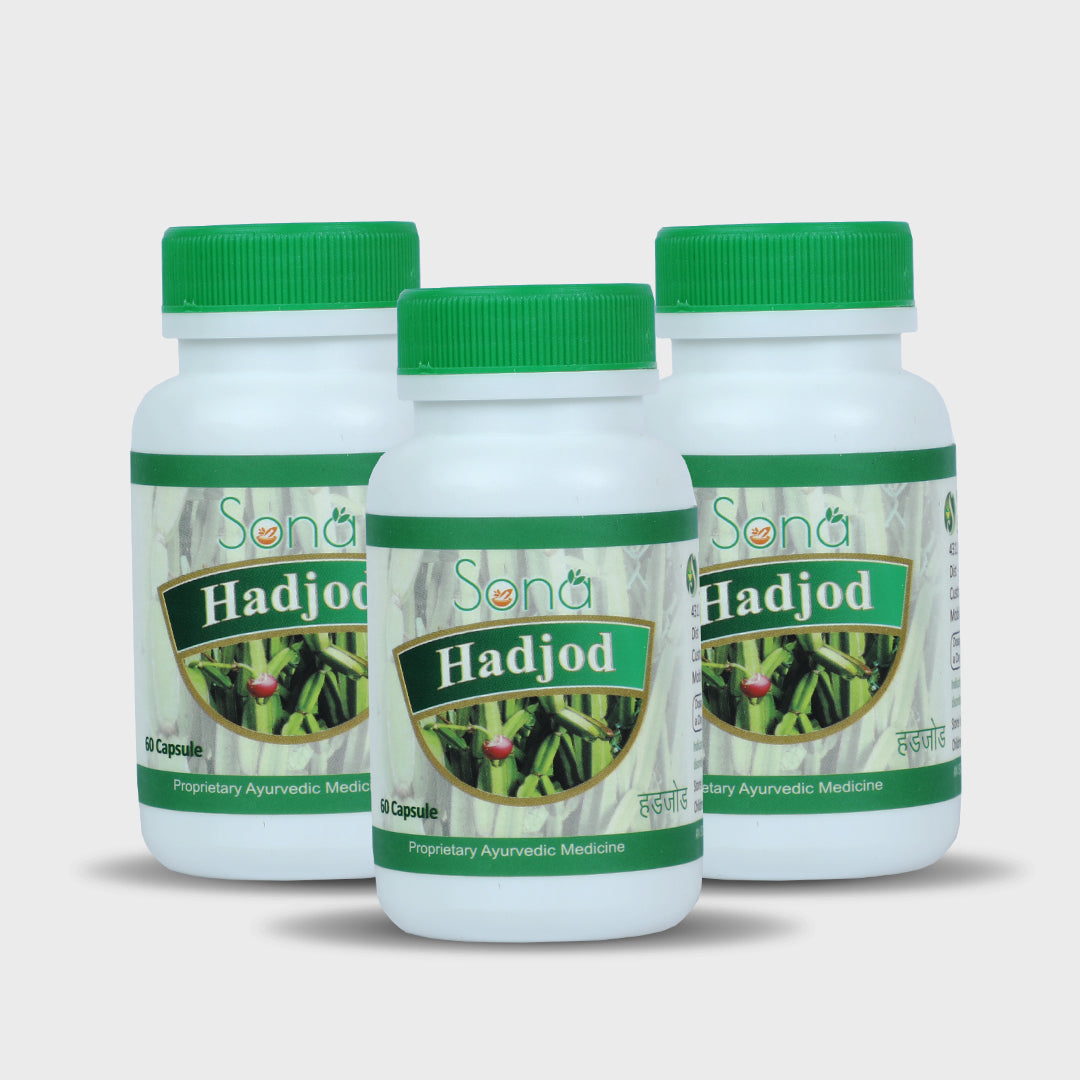 Sona Hadjod Capsules for Healthy Bones - 60 Capsules (Pack of 3)