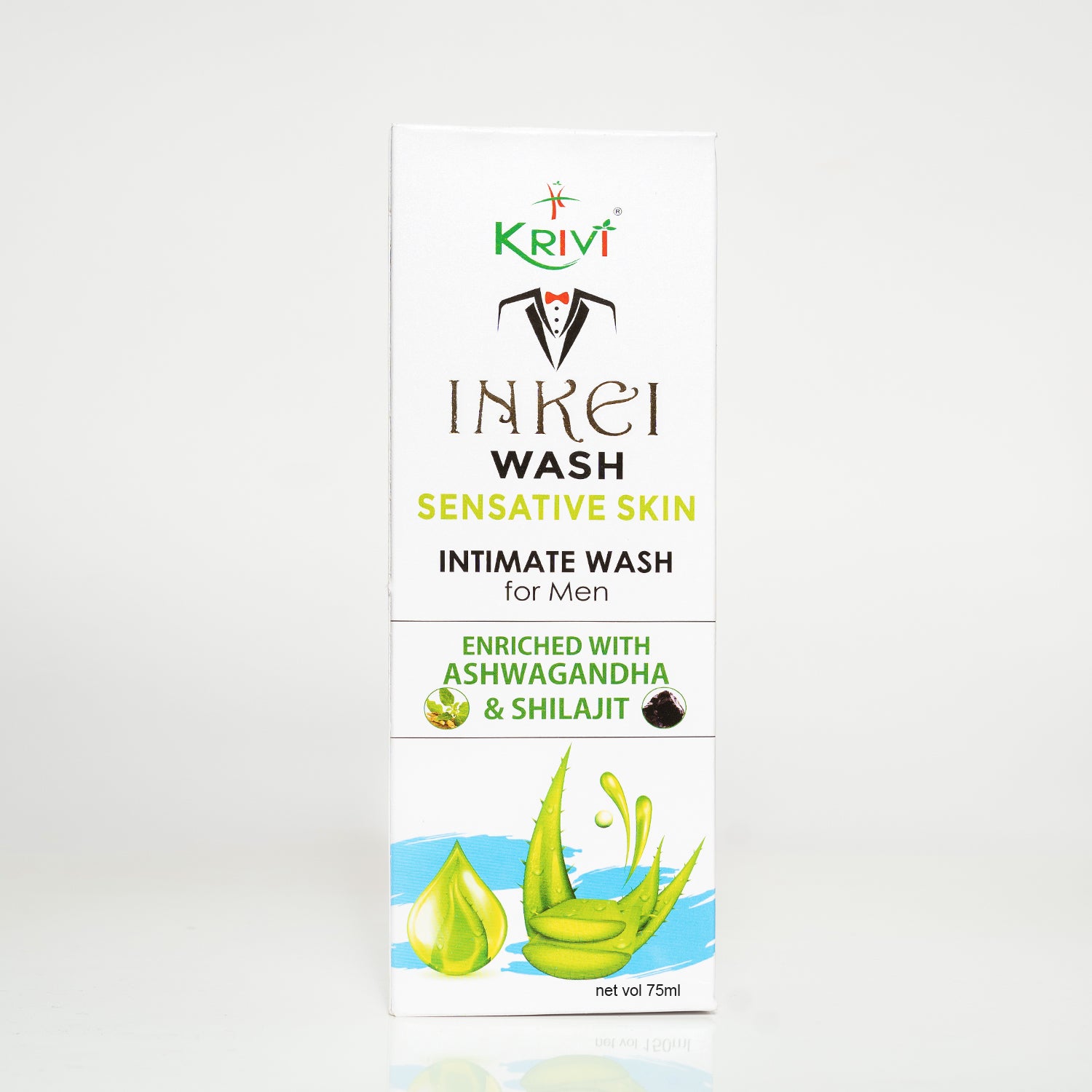 Inkei Intimate Wash Sensitive for Man The hygiene care expert 75 ml( Pack of 1)