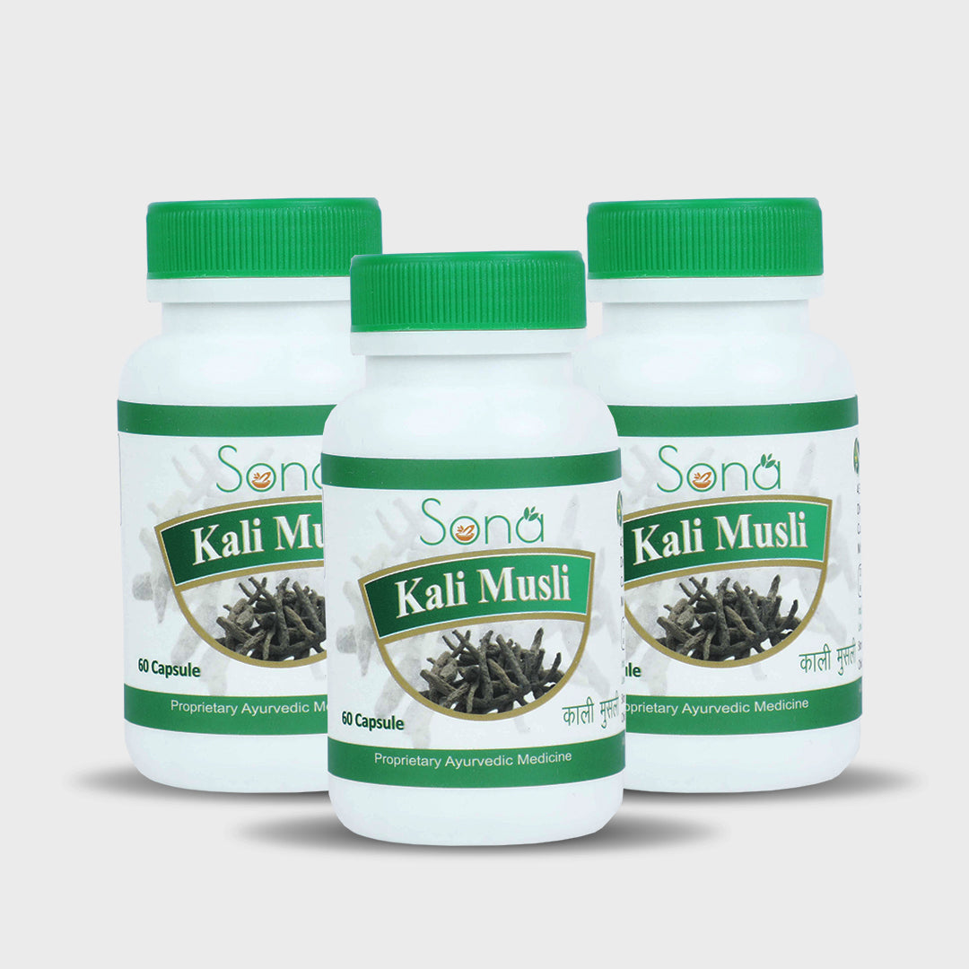 Sona Black Musli - Black is beautiful - 60 Capsules (Pack of 3)
