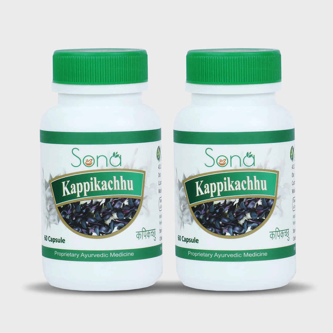 Sona Kappikachhu (Kauncha) Capsules - 60 Capsules (Pack of 2)