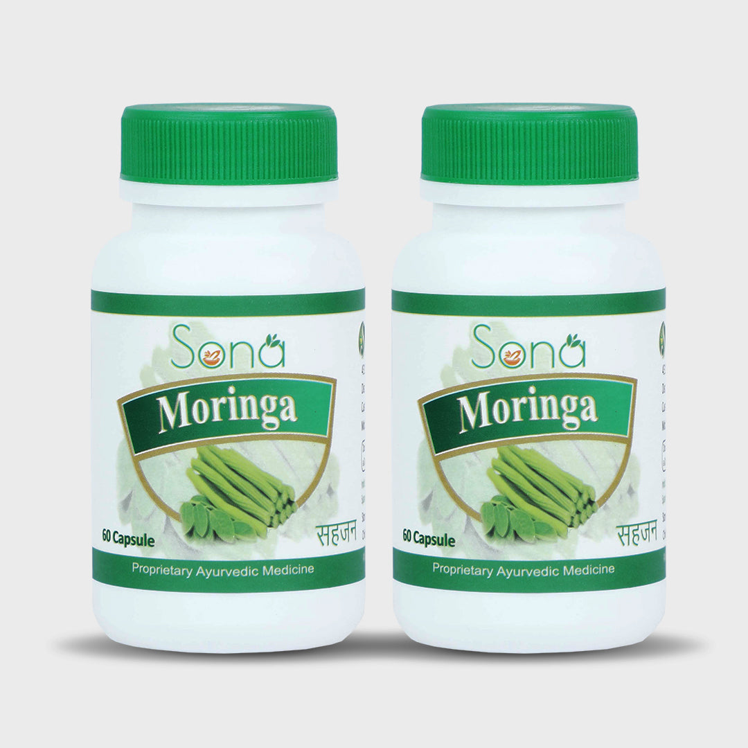 Sona Moringa Capsules - 60 Capsules (Pack of 2)