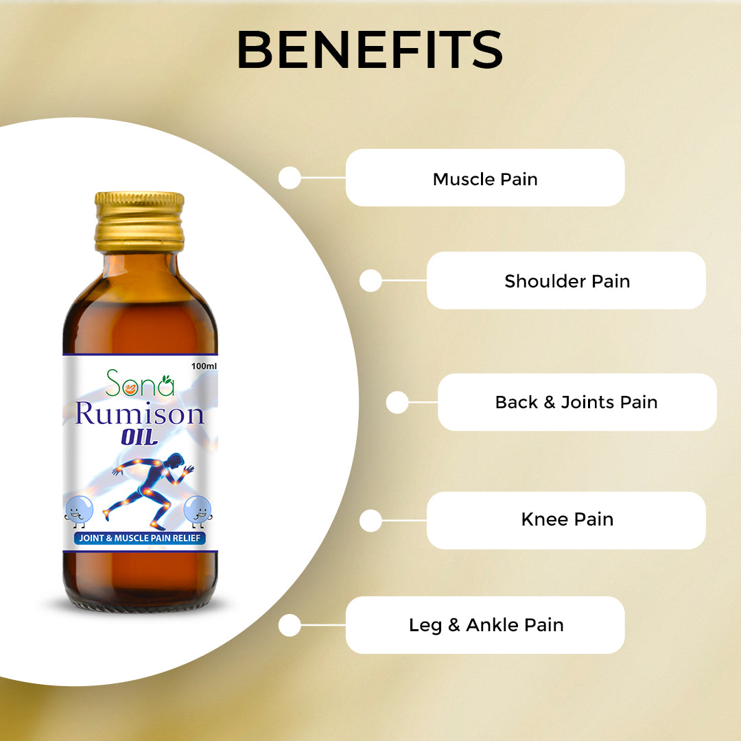 Sona Rumison Oil for Joint & Muscle Pain Relief - 100 ml (Pack of 3)