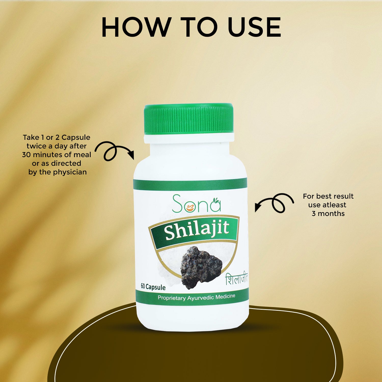 Sona Shilajit - The Power House - 60 Capsules (Pack of 1)