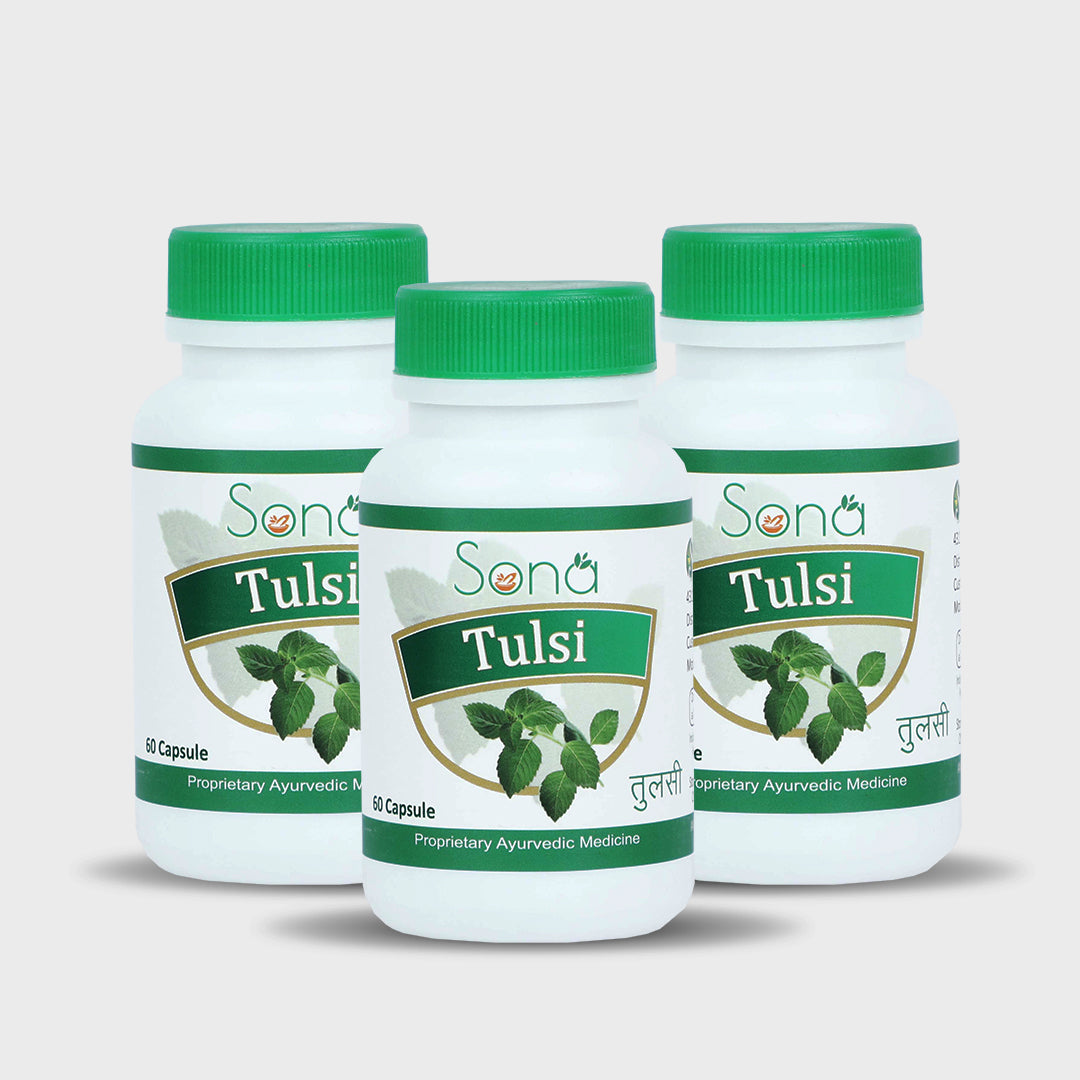 Sona Tulsi Capsules - 60 Capsules (Pack of 3)