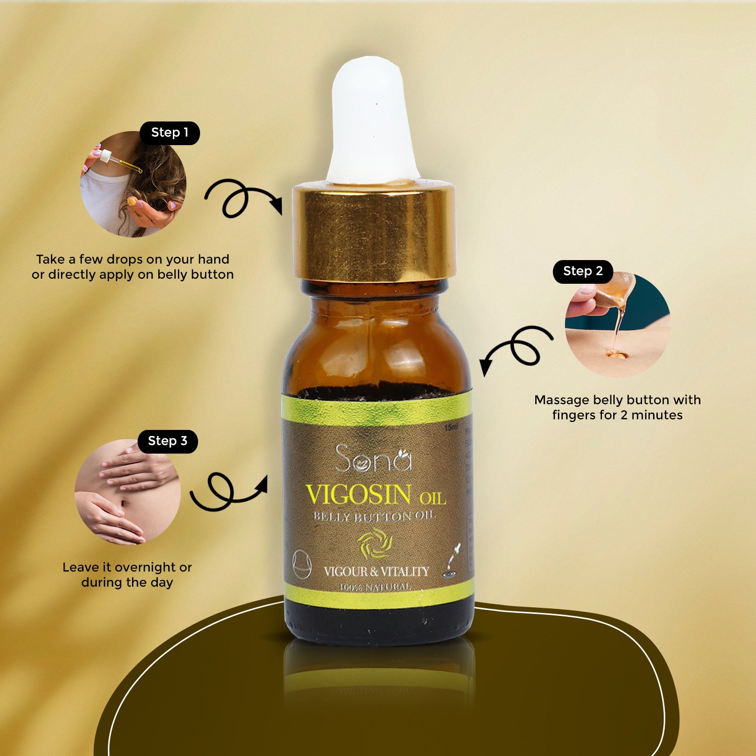 testosterone booster | vigosin belly button oil for vigour and vitality | Sona Health Care
