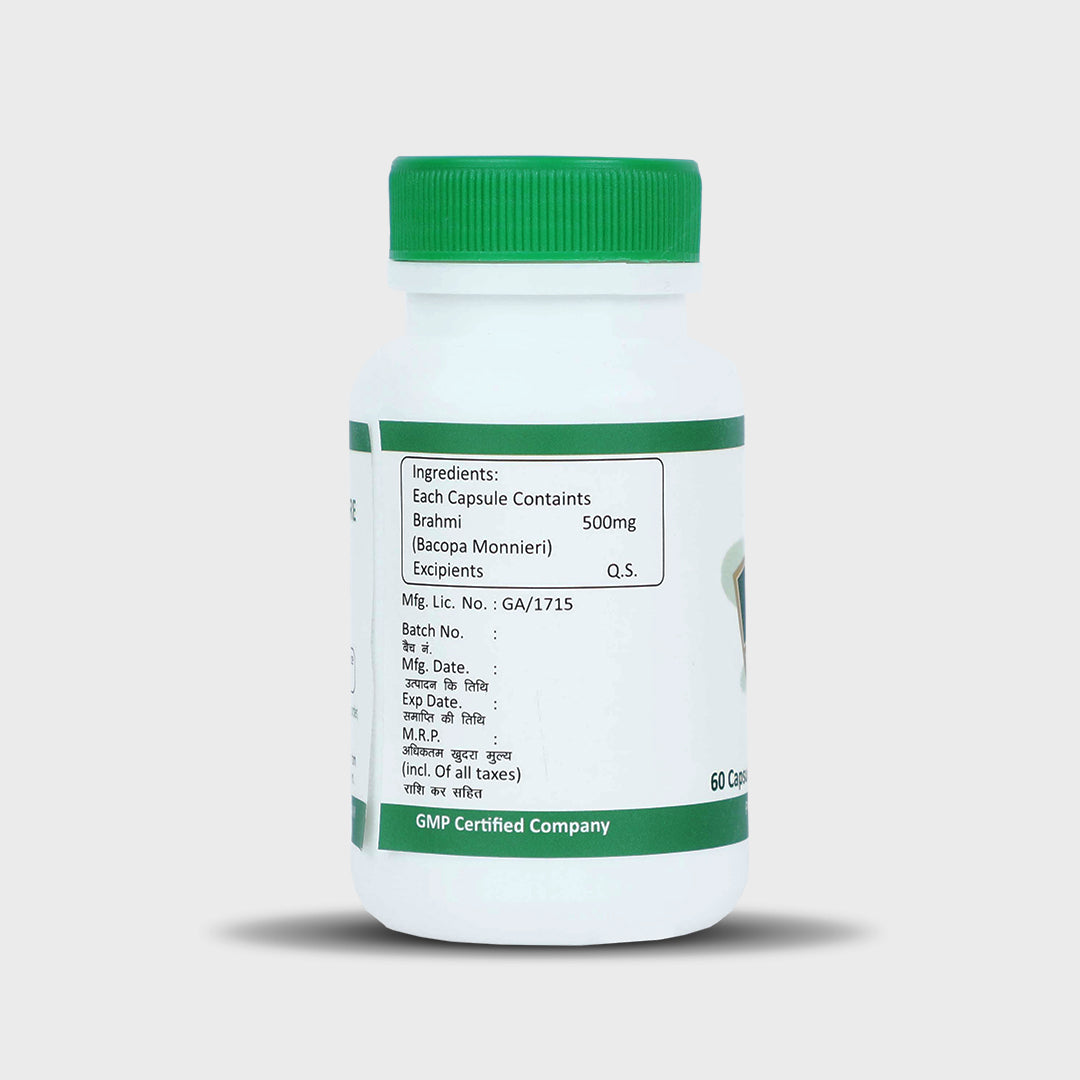 Sona Brahmi Capsules Supports brains - 60 Capsules (Pack of 1)
