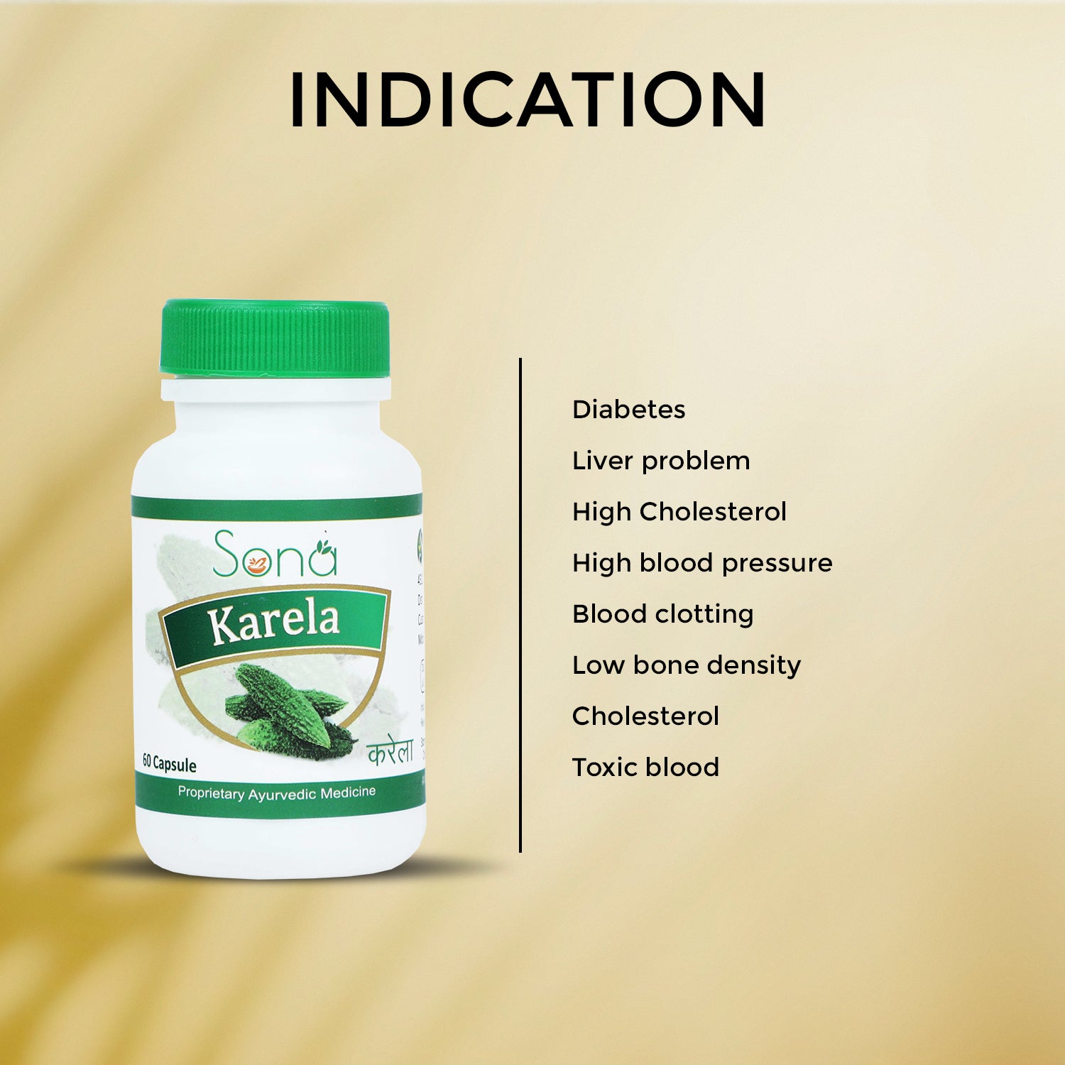 Sona Karela Capsules - 60 Capsules (Pack of 1)