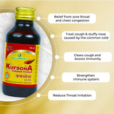 Sona Kufsona Cough Syrup with Honey & Tulsi - 100 ml (Pack of 3)