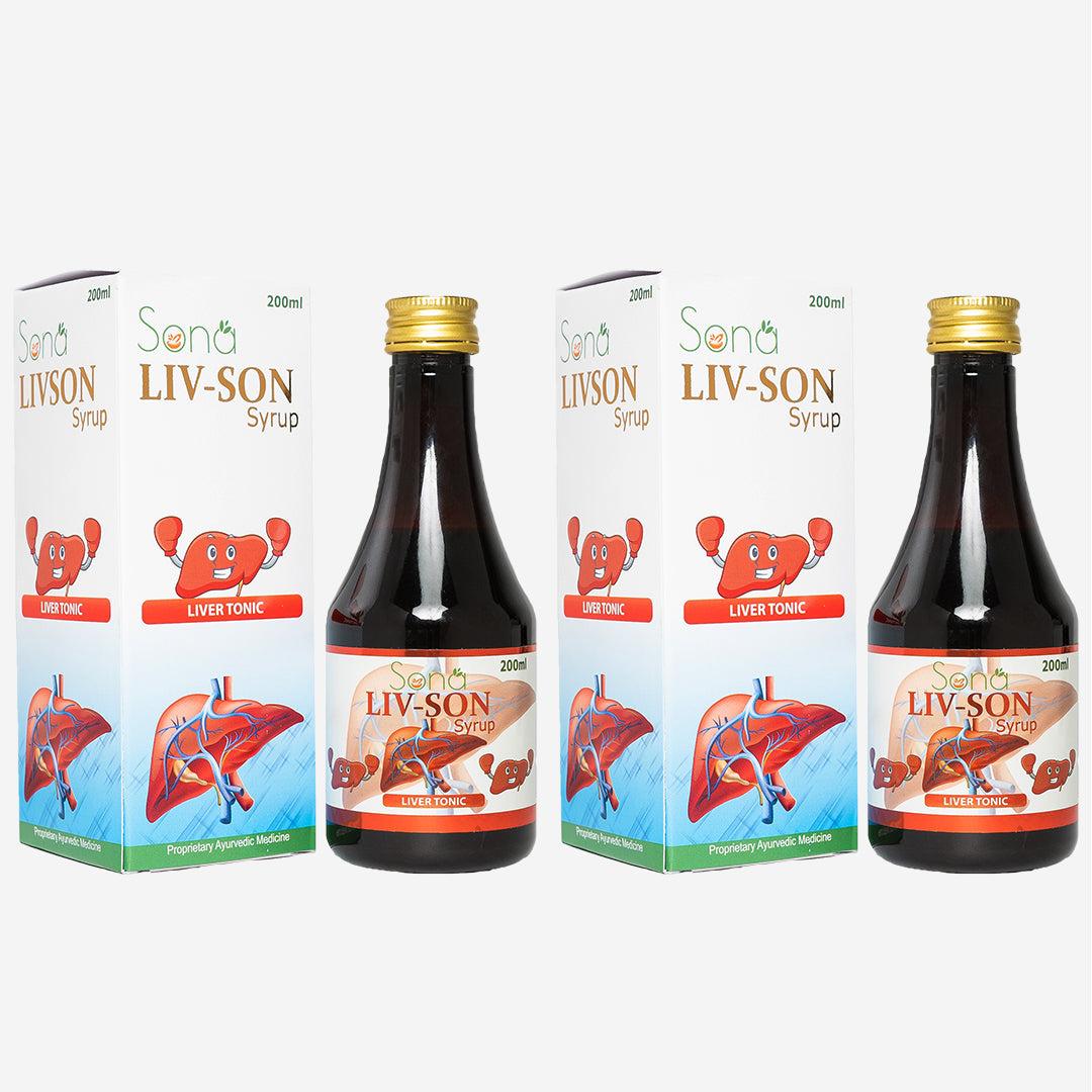 Sona Livson Syrup - Liver Tonic - 200 ml (Pack of 2)