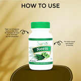 Sona Neem Capsule for Clean and Clear Life - 60 Capsules (Pack of 1)