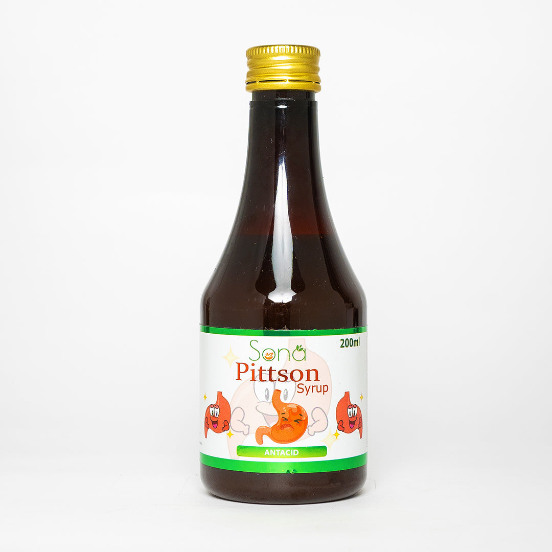 Sona Pittson Syrup for Acidity & Heart Burn - 200 ml (Pack of 3)