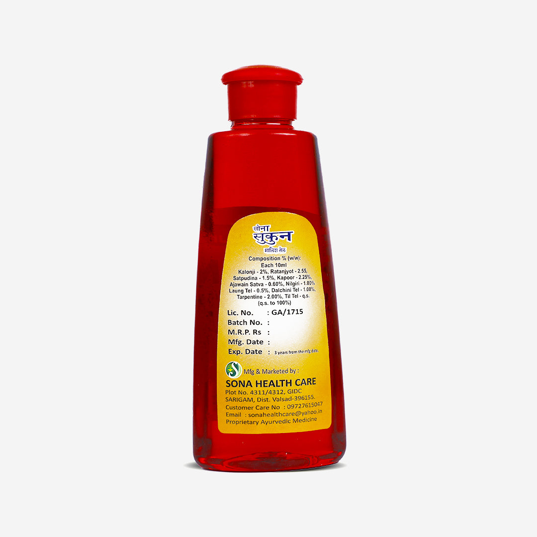 Sona Sukoon Massage Oil for Pain Relief - 100 ml (Pack of 3)