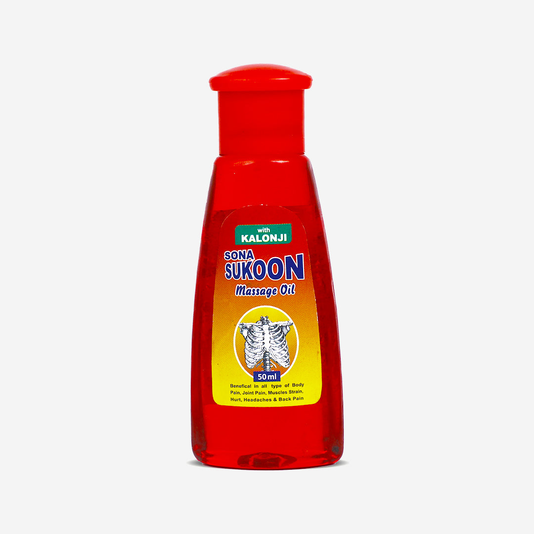 Sona Sukoon Massage Oil for Pain Relief - 50 ml (Pack of 6)