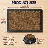 Sona Premium Door Mat for Home Entrance,Waterproof All-Season, All-Weather Doormat, Sturdy Natural Rubber, Fade Resistant, Low Profile, Easy Clean, Heavy Duty (2X3 feet) (Geo Beige)