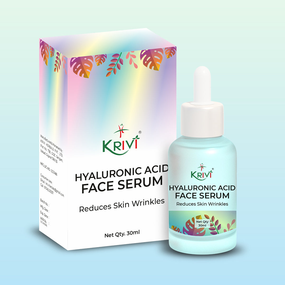 Krivi Hyaluronic Face Serum Reduces Skin Wrinkels