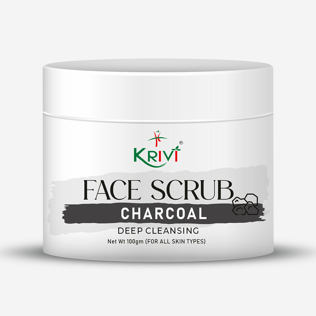 Krivi Charcol Tan Removal Face Scrub (100gm) | Exfoliate Scrub | Blackhead Remover, Whitehead Remover, Dead Skin Remover, Detan Pack | Face Scrub For Women & Men …