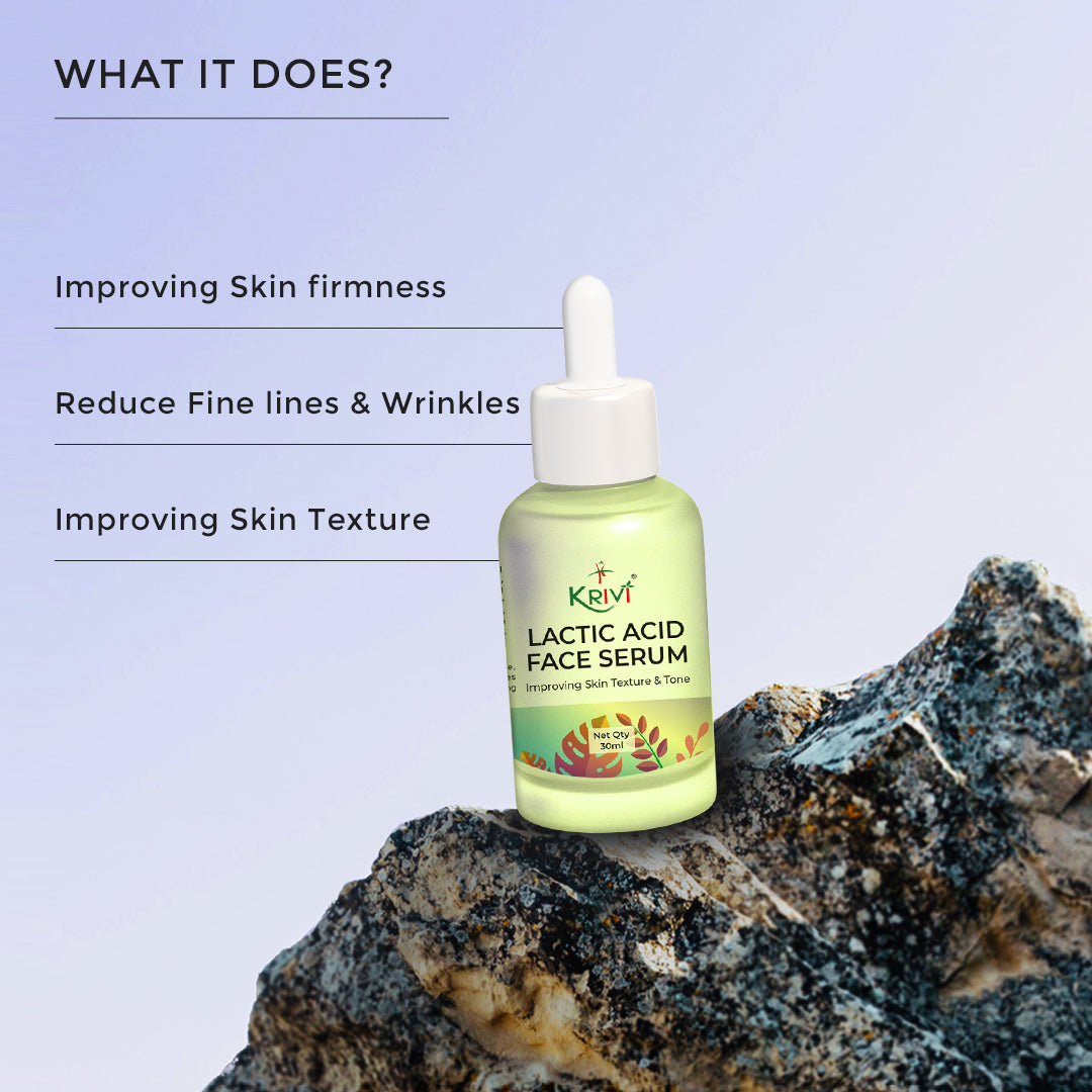 Krivi Lactic Acid Face Serum Improving Skin Texture & Tone