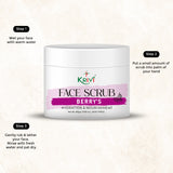 Krivi Berry’s face scrub for hydration & nourishment, radiant complexion, soothing & calming for men and women 100 gm.