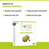 100% Pure Henna Powder for Hair Colour (Mehandi) ,for Hair, Hands & Feet (200g) By Sona Healthcare