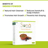 Sona Healthcare Amla, Reetha, Shikakai Powder Combo powder Pack for Hair (Pack of 3, Total 300g Pack)